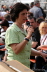 Marion am Mikrofon